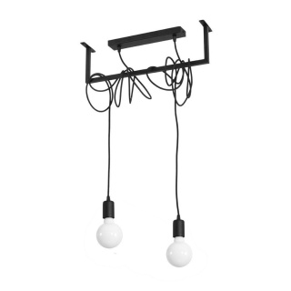 Lampa wisząca SALAMANCA 2 podwójna w stylu loft industrialnym - Sollux Lighting