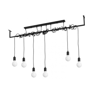 Lampa wisząca SALAMANCA 6 styl loft żarówki - Sollux Lighting