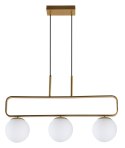 Lampa wisząca JOVE mosiądz białe kule szklane nowoczesna - Candellux Lighting