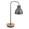 Lampka biurkowa gabinetowa VARIO czarny drewno metal loft - Candellux Lighting