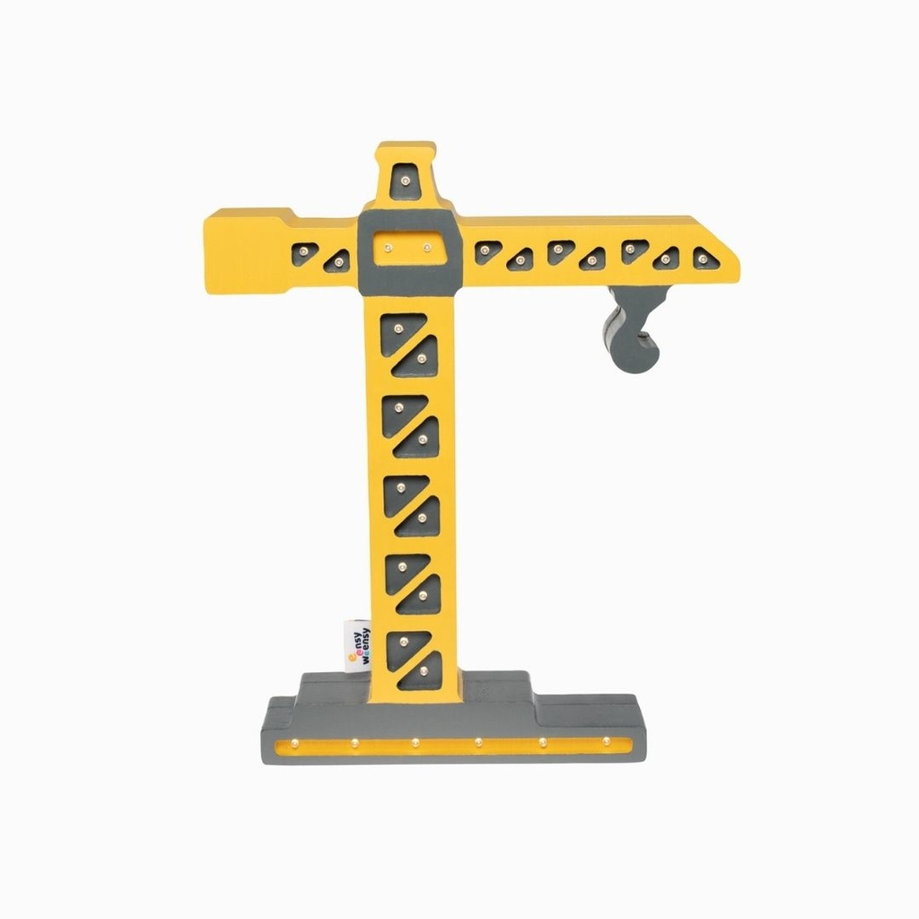 Lampka dziecięca MEGA CRANE MUSTARD nocna stojąca kinkiet dźwig dla chłopca - Eensy Weensy Lampka dziecięca MEGA CRANE MUSTARD nocna stojąca kinkiet dźwig dla chłopca - Eensy Weensy