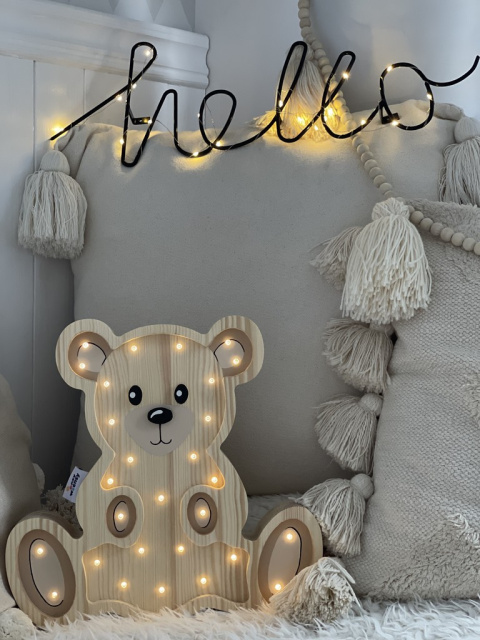 Lampka dziecięca TEDDY BEAR WOOD nocna led duży miś do pokoju dziecka - Eensy Weensy Lampka dziecięca TEDDY BEAR WOOD nocna led duży miś do pokoju dziecka - Eensy Weensy