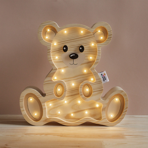 Lampka dziecięca TEDDY BEAR WOOD nocna led duży miś do pokoju dziecka - Eensy Weensy Lampka dziecięca TEDDY BEAR WOOD nocna led duży miś do pokoju dziecka - Eensy Weensy
