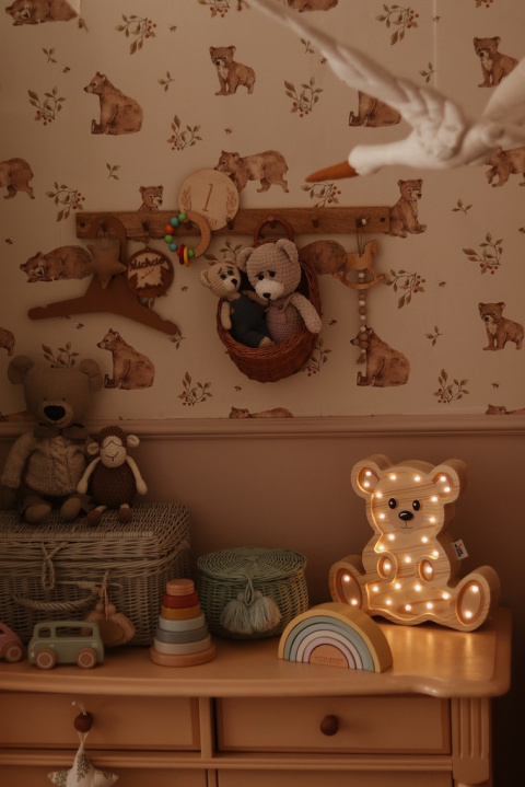 Lampka dziecięca TEDDY BEAR WOOD nocna led duży miś do pokoju dziecka - Eensy Weensy Lampka dziecięca TEDDY BEAR WOOD nocna led duży miś do pokoju dziecka - Eensy Weensy