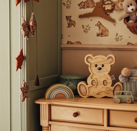 Lampka dziecięca TEDDY BEAR WOOD nocna led duży miś do pokoju dziecka - Eensy Weensy Lampka dziecięca TEDDY BEAR WOOD nocna led duży miś do pokoju dziecka - Eensy Weensy