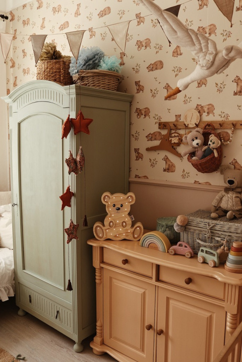 Lampka dziecięca TEDDY BEAR WOOD nocna led duży miś do pokoju dziecka - Eensy Weensy Lampka dziecięca TEDDY BEAR WOOD nocna led duży miś do pokoju dziecka - Eensy Weensy