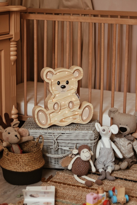 Lampka dziecięca TEDDY BEAR WOOD nocna led duży miś do pokoju dziecka - Eensy Weensy Lampka dziecięca TEDDY BEAR WOOD nocna led duży miś do pokoju dziecka - Eensy Weensy