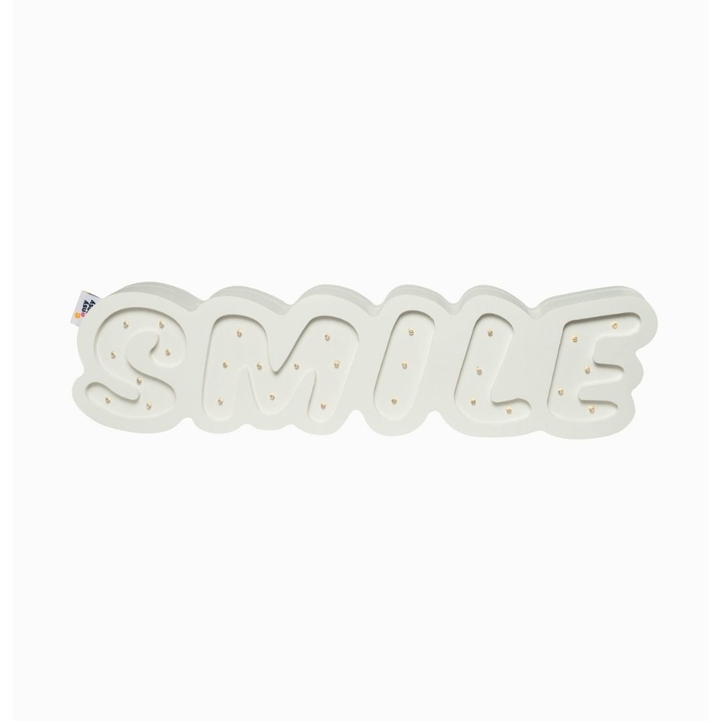 Lampka ledowa GLOWING INSCRIPTION WHITE LILY duży napis smile dekoracja - Eensy Weensy Lampka ledowa GLOWING INSCRIPTION WHITE LILY duży napis smile dekoracja - Eensy Weensy
