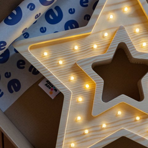 Lampka ledowa TWINKLE STAR GRAY nocna ozdoba duża gwiazda do domu firmy - Eensy Weensy na prezent Lampka ledowa TWINKLE STAR GRAY nocna ozdoba duża gwiazda do domu firmy - Eensy Weensy na prezent
