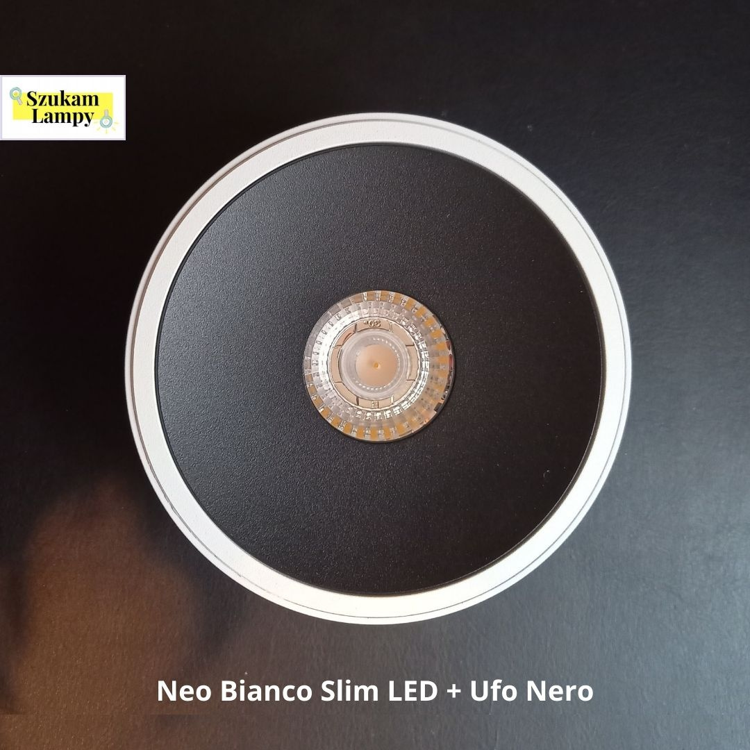 Oprawa natynkowa NEO BIANCO SLIM LED  Ufo Nero - Orlicki Design