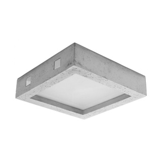 Plafon RIZA beton kwadrat oświetlenie sufitowe LED - Sollux Lighting
