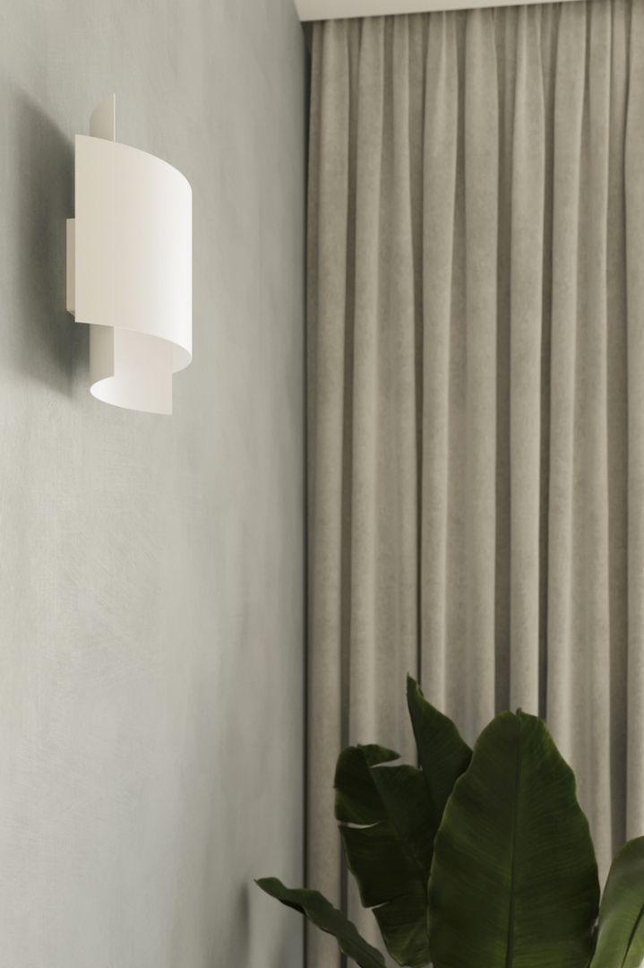 Kinkiet IMPACT biały lampa ścienna dekoracyjna - Sollux Lighting