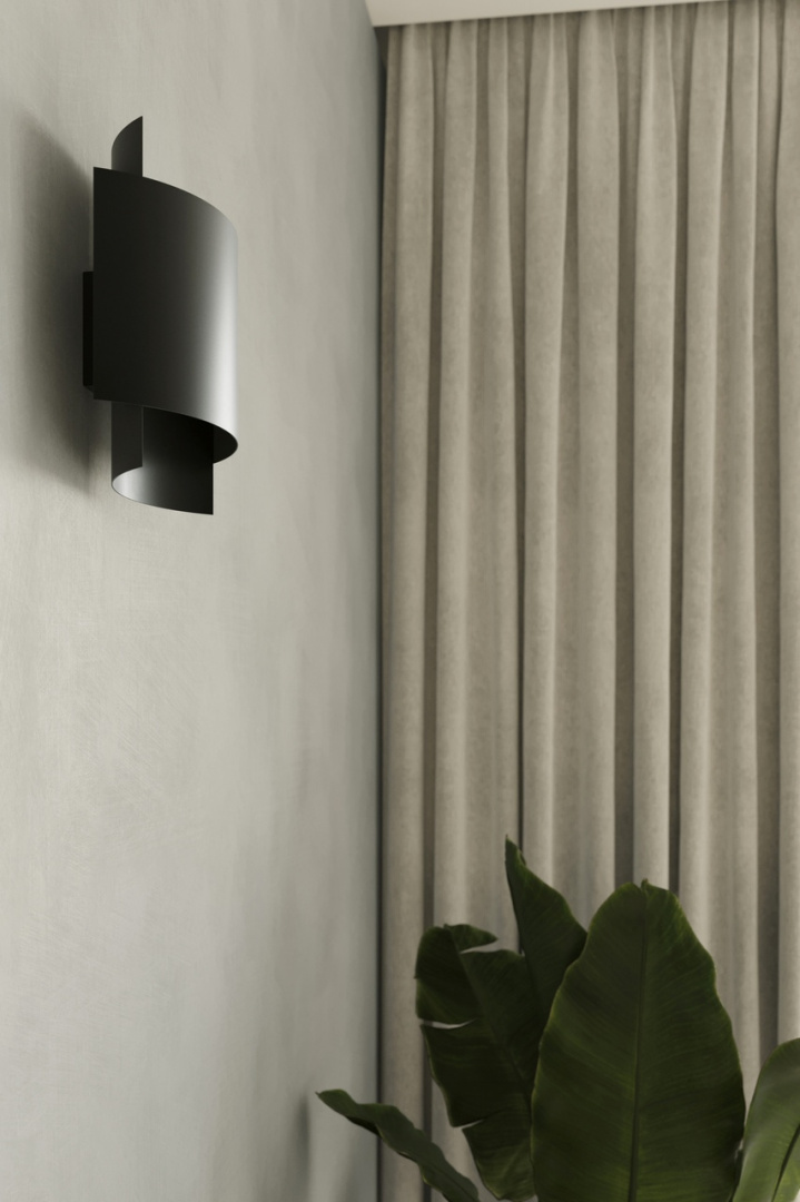 Kinkiet IMPACT czarny lampa ścienna dekoracyjna - Sollux Lighting Kinkiet IMPACT czarny lampa ścienna dekoracyjna - Sollux Lighting