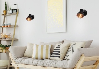 Kinkiet NERIA retro czarny miedziany - Candellux Lighting