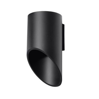 Kinkiet aluminiowy PENNE 20 czarny lampa ścienna dekoracyjna - Sollux Lighting