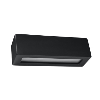 Kinkiet ceramiczny VEGA czarny lampa ścienna dekoracyjna - Sollux Lighting