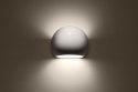 Kinkiet ceramiczny lakierowany GLOBE biały połysk - Sollux Lighting - lampa się świeci