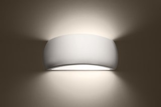 Kinkiet ceramiczny PONTIUS biały lakierowany w połysku - Sollux Lighting