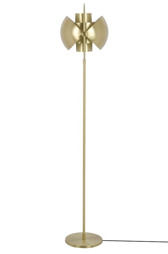 Lampa podłogowa VARIA złota wysoka stojąca glamour - King Home