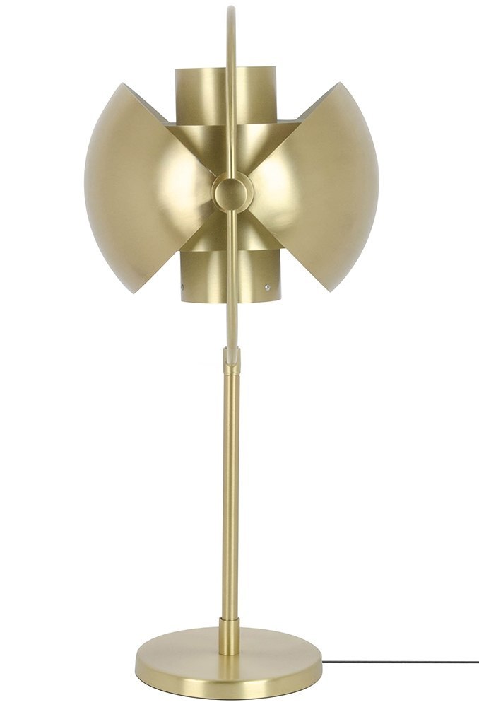 Lampa stołowa VARIA złota lampka stojąca glamour - King Home