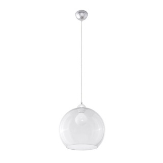 Lampa wisząca BALL transparentna przezroczysta zwis szklany klosz kula - Sollux Lighting