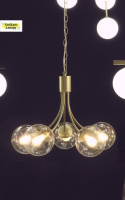 Lampa wisząca DANI 5 złoty żyrandol dwuobwodowy do salonu - Candellux Lighting