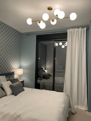 Lampa wisząca DORADO 8 złota - Light Prestige