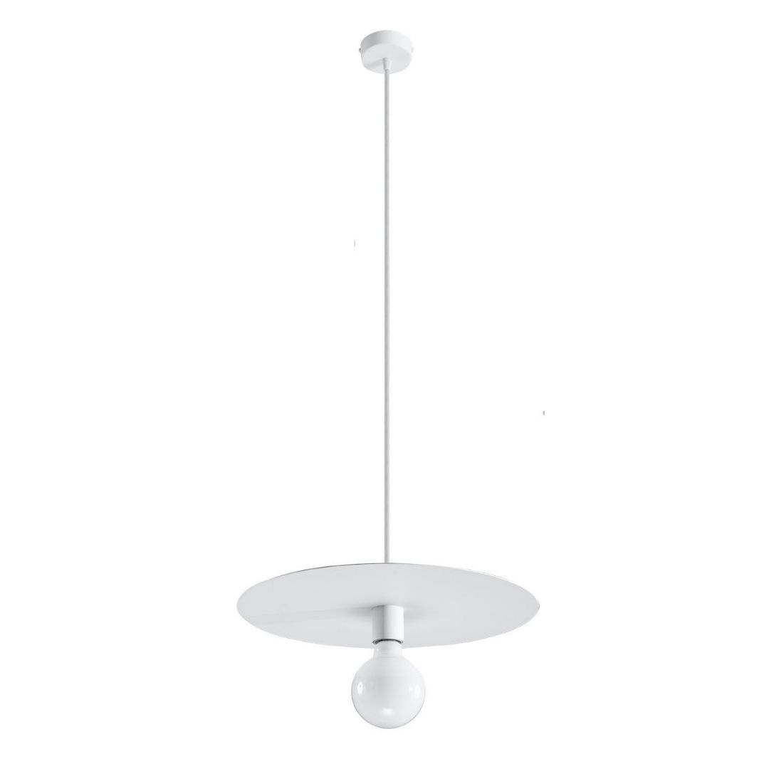 Lampa wisząca FLAVIO biała stalowa loft nad stół - Sollux Lighting