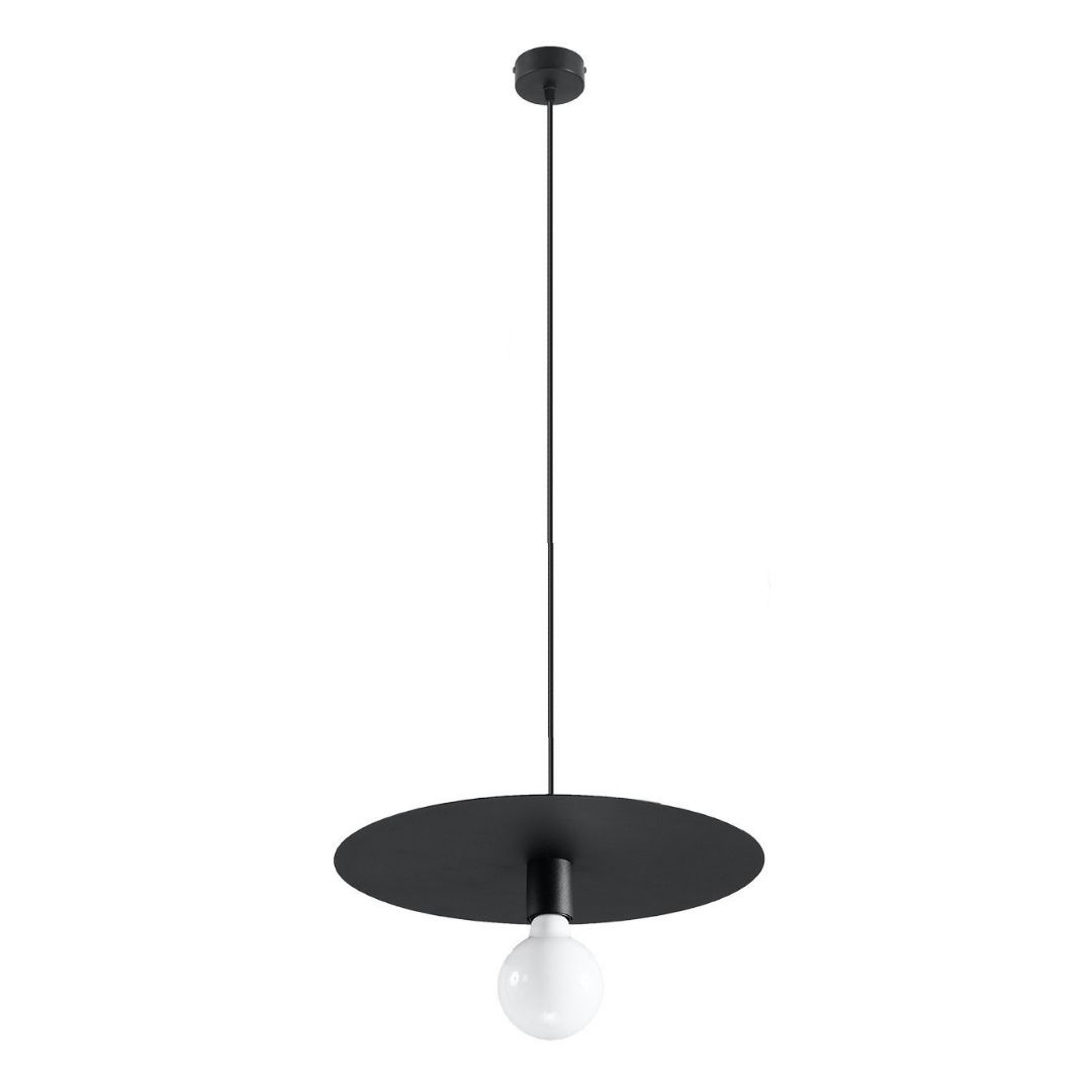 Lampa wisząca FLAVIO czarna stalowa loft nad stół - Sollux Lighting