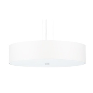 Lampa wisząca SKALA 50 biała abażur maskownica do sypialni - Sollux Lighting
