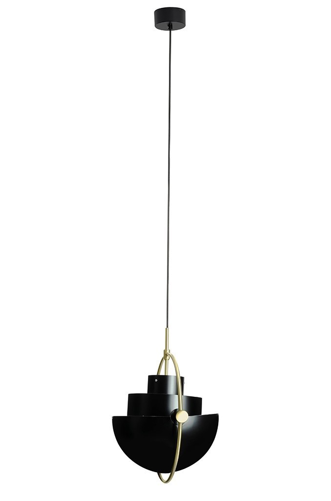 Lampa wisząca VARIA MINI czarno złota designerski zwis do sypialni - King Home Lampa wisząca VARIA MINI czarno złota designerski zwis do sypialni - King Home