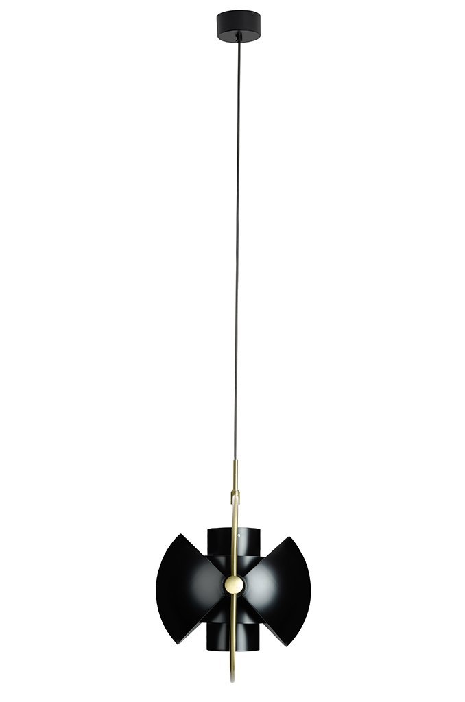 Lampa wisząca VARIA MINI czarno złota designerski zwis do sypialni - King Home Lampa wisząca VARIA MINI czarno złota designerski zwis do sypialni - King Home