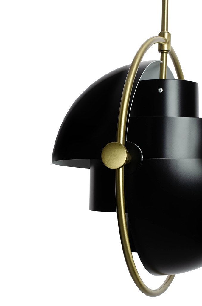 Lampa wisząca VARIA MINI czarno złota designerski zwis do sypialni - King Home
