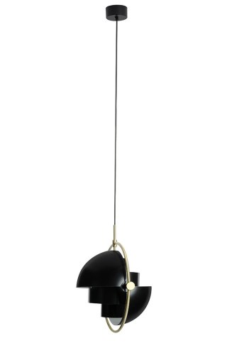 Lampa wisząca VARIA czarno złota designerski zwis do sypialni - King Home