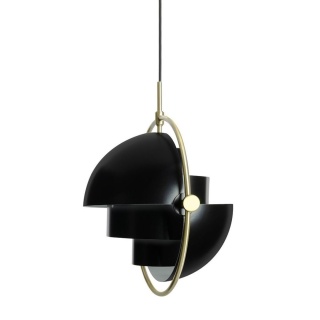 Lampa wisząca VARIA czarno złota designerski zwis do sypialni - King Home