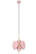 Lampa wisząca VARIA różowa designerski zwis do sypialni - King Home