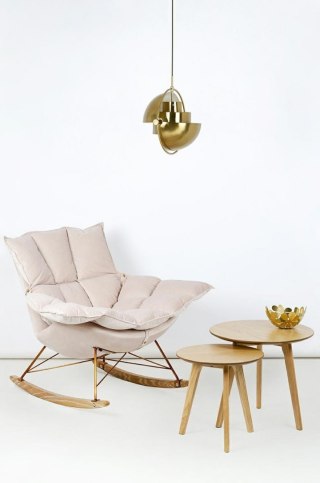 Lampa wisząca VARIA złota designerski zwis do sypialni - King Home