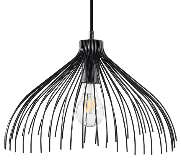 Wisząca lampa UMB czarna stal - Sollux Lighting Wisząca lampa UMB czarna stal - Sollux Lighting