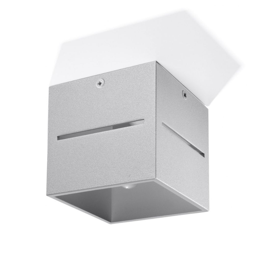 Plafon LOBO szary lampa sufitowa kostka sześcian - Sollux Lighting Plafon LOBO szary lampa sufitowa kostka sześcian - Sollux Lighting