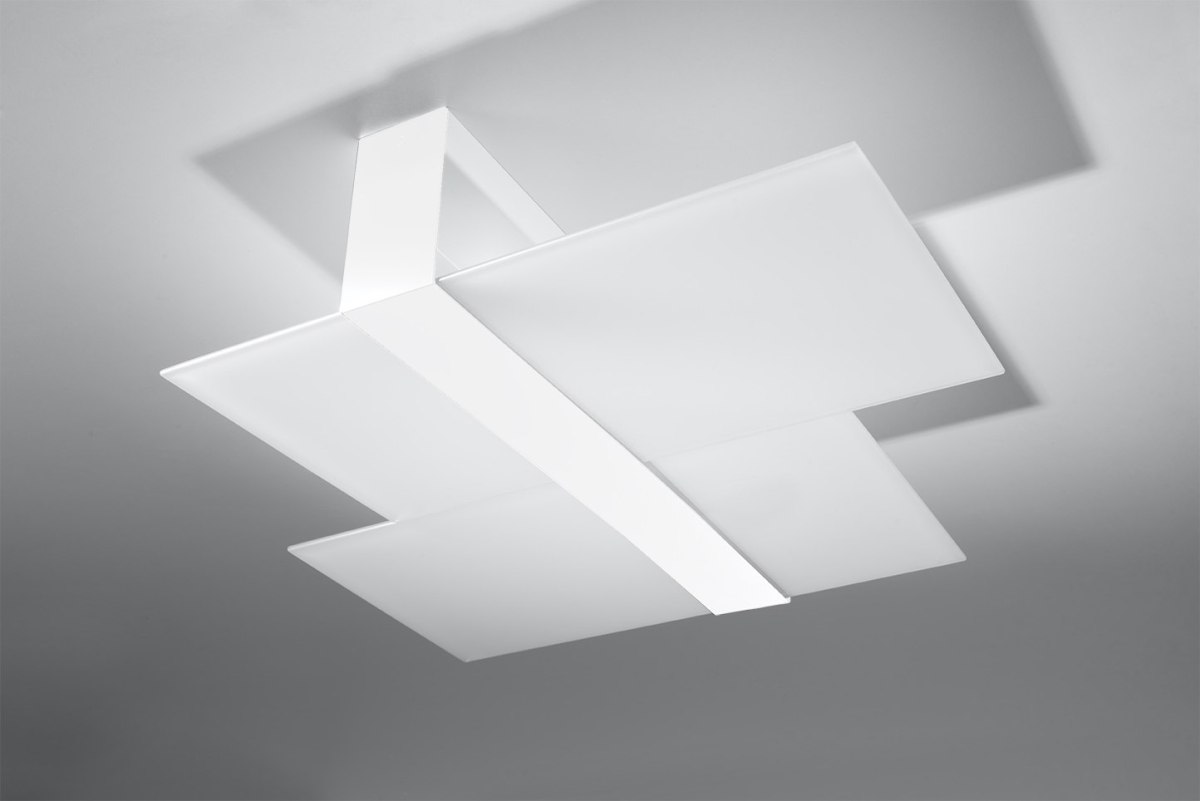 Biały plafon MASSIMO lampa dekoracyjna - Sollux Lighting