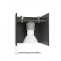 Plafon QUAD 2 dwa czarne sześciany / kostki oświetlenie sufitowe - Sollux Lighting - wizualizacja