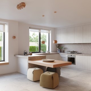 Plafon WOODY 1 drewniana geometryczna lampa sufitowa w stylu skandynawskim - Sollux Lighting