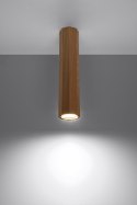 Oprawa natynkowa ZEKE 30 długa drewniana dębowa tuba - Sollux Lighting