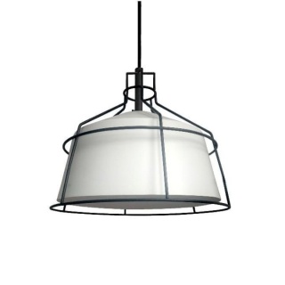 Lampa wisząca DRITTO średnia biała w stylu skandynawskim - Light Prestige