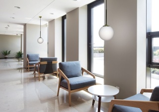 Lampa wisząca GLASGOW 15 złota biały klosz kula - Ledea