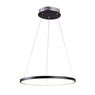 Lampa wisząca LUNE 30 czarna LED 4000K ring obręcz - Candellux Lighting