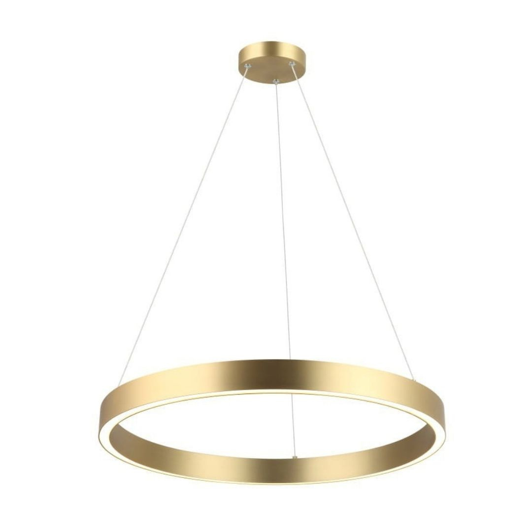 Lampa wisząca MIDWAY mała złota Triangle ring obręcz - Light Prestige