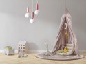 Lampa wisząca RUBI 3 PINK biało-różowa do pokoju dziecka - Light Prestige we wnetrzu