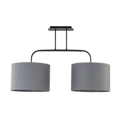 Lampa wisząca ALICE M podwójna z szarymi abażurami - Nowodvorski Lighting Lampa wisząca ALICE M podwójna z szarymi abażurami - Nowodvorski Lighting