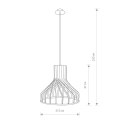 Lampa wisząca BIO E27 drewniana w stylu skandynawskim - Nowodvorski Lighting